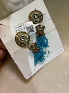 Gwalior Dome And Tassels Drop Earrings