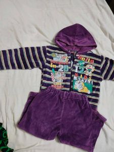 [Unisex] Kids Winter Hoodie Pant Co Ord Set