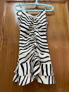 H&M Black Striped Dress