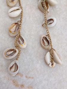 Cowrie Shell Dangle Earrings
