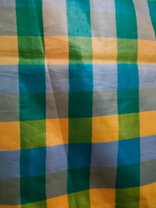 Checkered Silk Saree