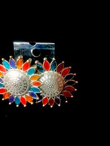 Colorful Sunflower Earrings