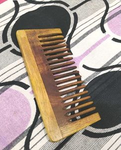 Wide Wooden Hair Comb