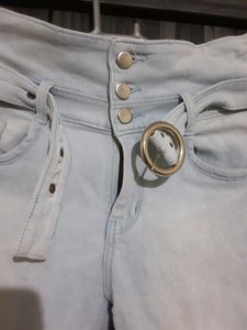 High Waist Light Blue Jean&#39;s