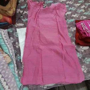 Red Embellished Kurta Set