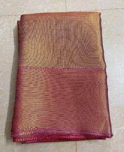 💜Pink &amp; Gold Shimmer Saree💜