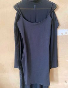 Black Sheer Bodycon Dress