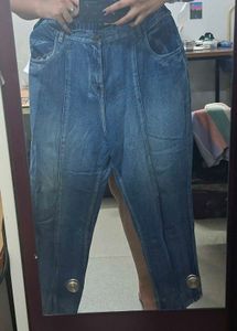 Split Hem Denim Jeans