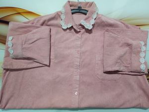 Pink Corduroy Shirt