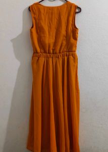 Orange Sleeveless Dress