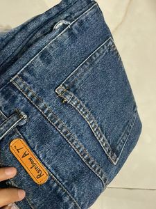 Mom’s Fit Dark Blue Jeans For Girls/women