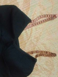 Black Chain Strap Crop Top