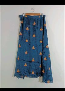 Dark Bkue Ethnic Skirt