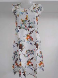 Floral Print Sleeveless Frock