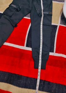 Men's Black Cargo Joggers