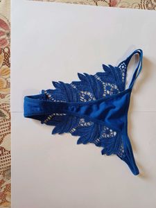 New Blue Lace Thong Unused
