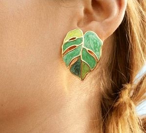 Handmade BLINGEE Palm Tree Leaves Earrings