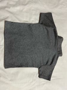 Grey Collar Tee