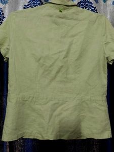 Green Button-Up Shirt