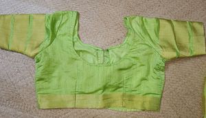 Silk Saree with Readymade Blouse.