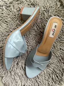 Chic Blue Mules