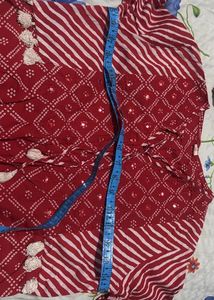 Beautiful Bandhini Print Short Kurta Set