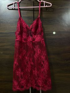 victoria secret Red Lace Cami Slip