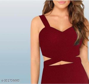 Burgundy Cutout Mini Dress