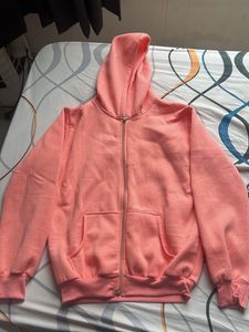 Pink Zip-Up Hoodie