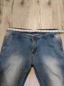 Sc9002 White Bootcut Jeans Waist 36