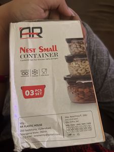 3 Plastic Air Tight Boxes