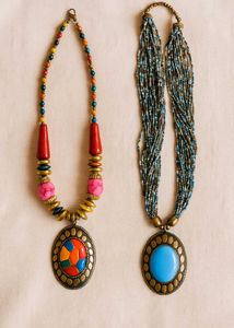 Boho Beaded Necklace Set