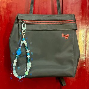 Beaded Blue Themed Handmade Bag Charm