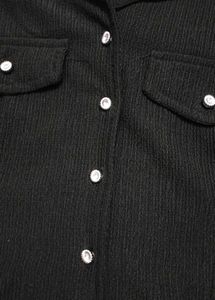 Black Cropped Blouse