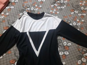 Beautiful Black And White Color Full Sleeve Shirt