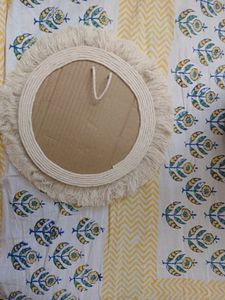 10.5 Inches Macrame Mirror