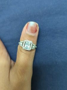 Elegant Silver-Tone Ring