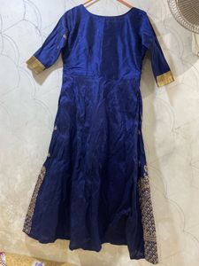 Elegant Blue Ethnic Gown