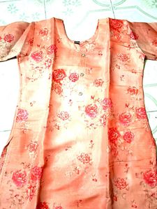Floral Print Organic Kurta