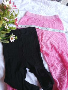 combo Pink Crochet stockings