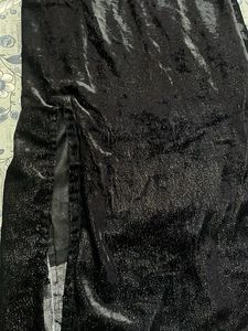 Black Velvet Midi Dress