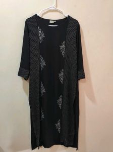NEERUS Elegant Black kurta