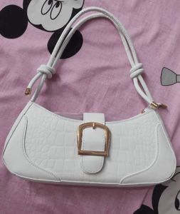 Savana White Baguettes Bag