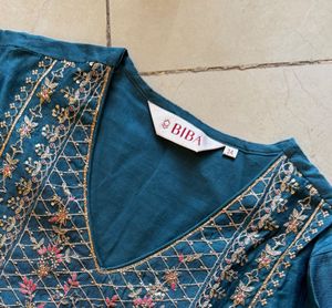 Biba Kurti Set New 34 Size With Dupatta
