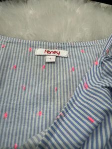 Honey Blue Gingham Top