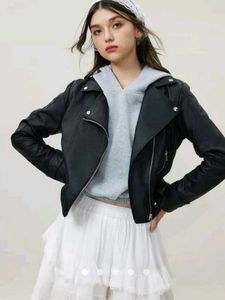 faux leather jacket