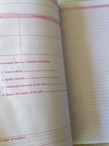 Maharashtra Board 11th Chemistry Practical Book