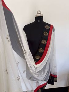 Elegant Net Dupatta with Border
