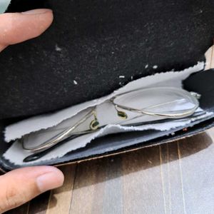 Vintage-Style Aviator Eyeglasses with Case (4.5 Po