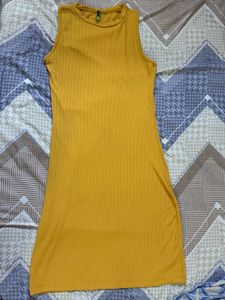 Mustard Sleeveless Dress